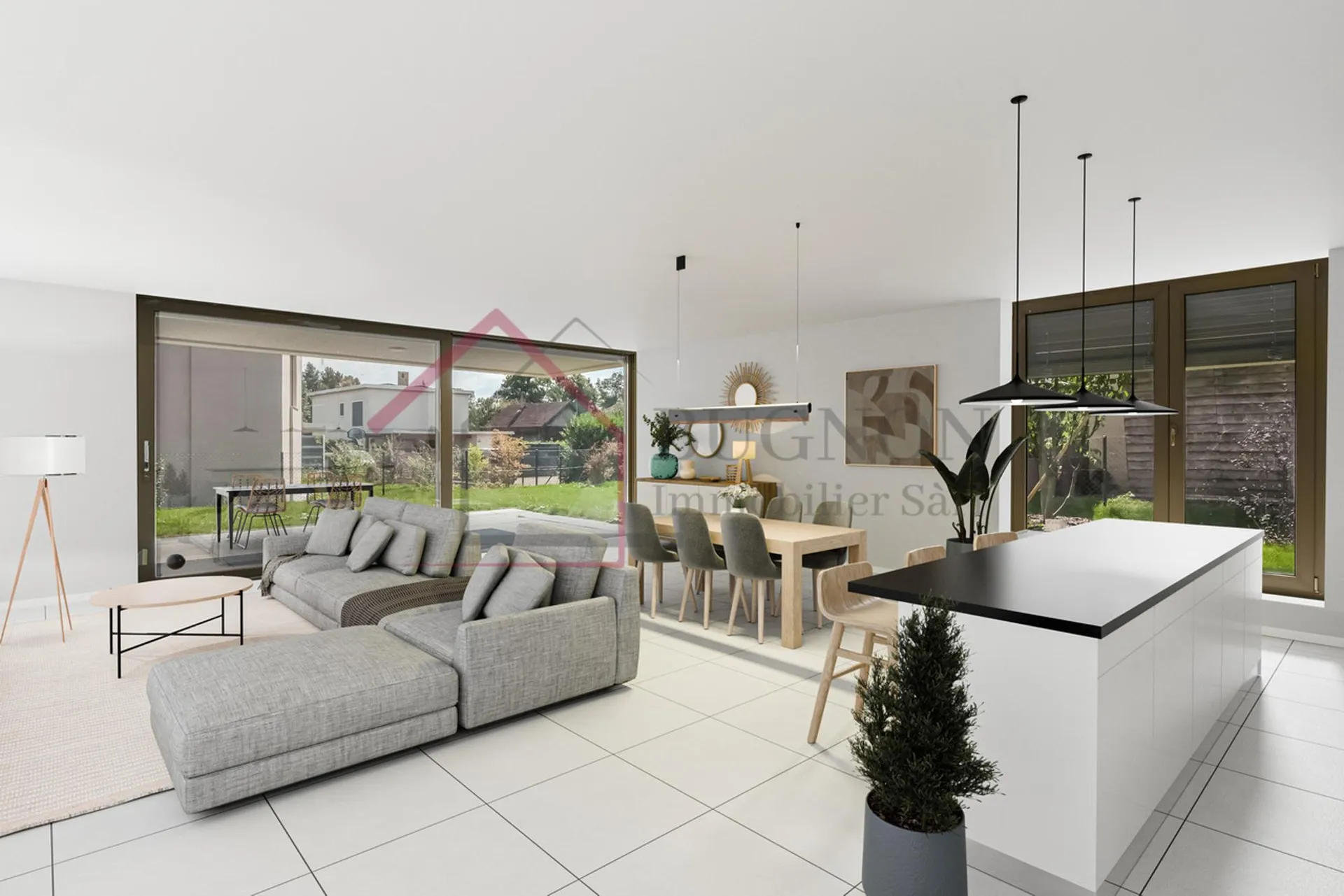 Appartement PPE de 4,5 pièces de 128 m2 avec jardin privatif