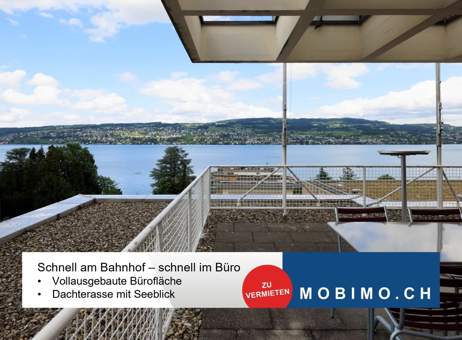 Horgen - Ausgebautes Büro- Aufenthaltsraum mit Seesicht