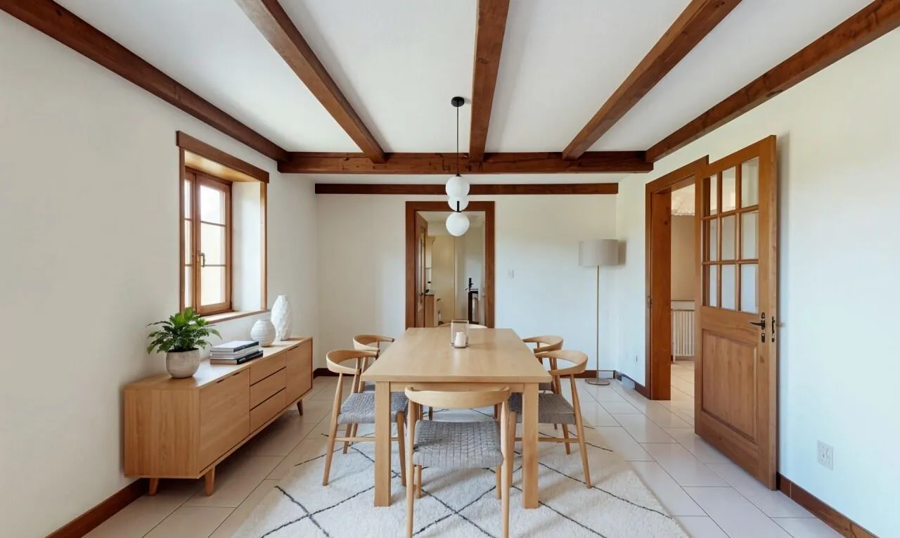 DUPLEX DE CHARME AVEC GRAND POTENTIEL D’AMÉNAGEMENT À SOTTENS