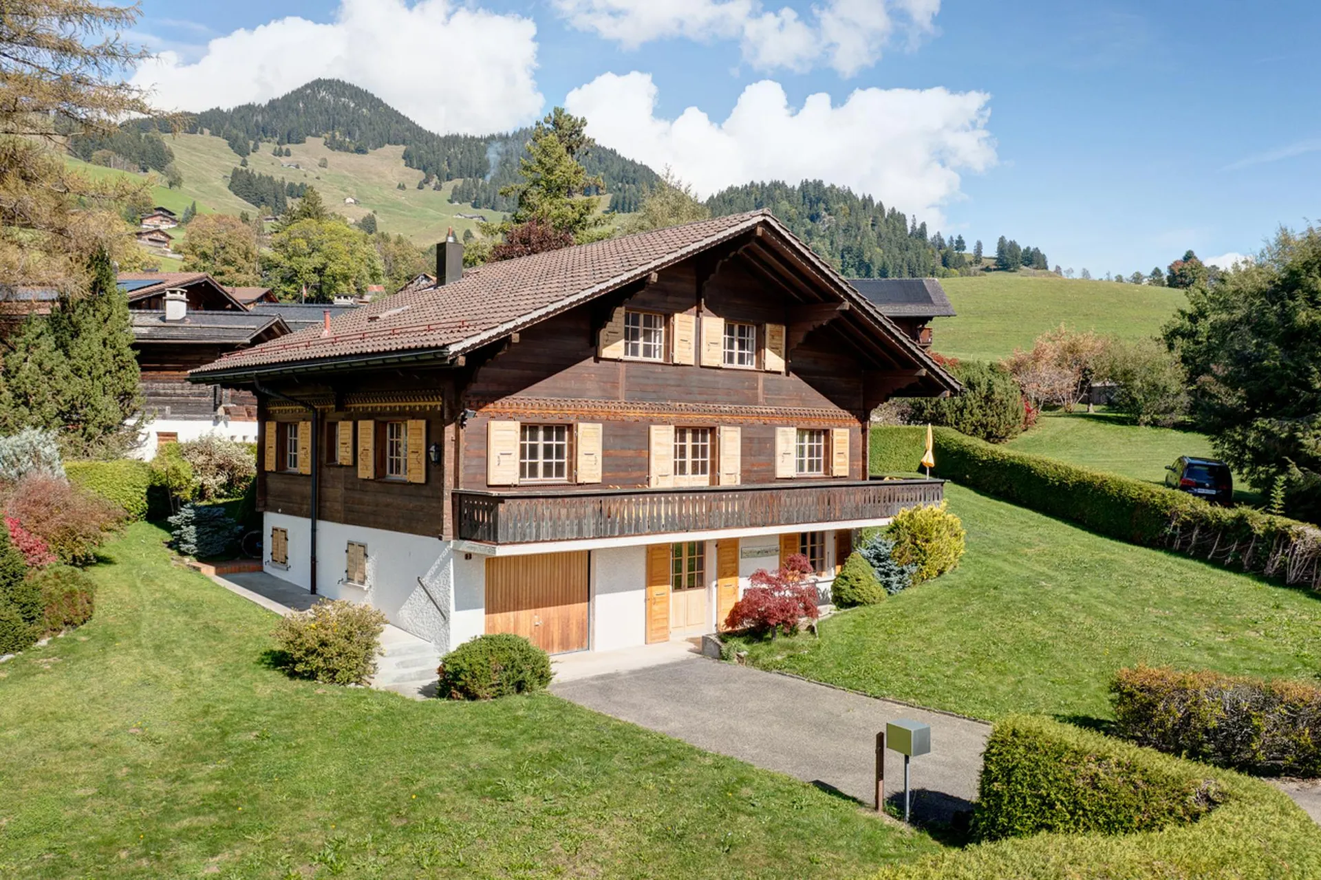 Château-d'Oex - Chalet typique avec grand jardin