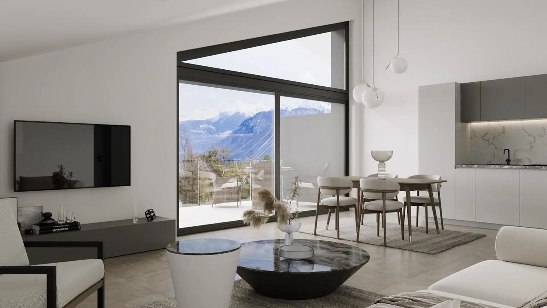Attique de standing 2.5 pièces au coeur de Crans-Montana