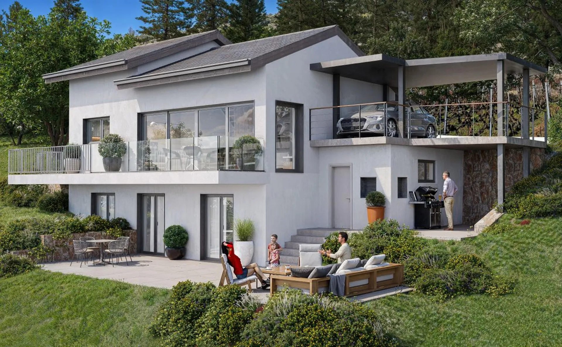 Superbe Villa de 5,5 pièces avec vue imprenable à Lens (VS).
