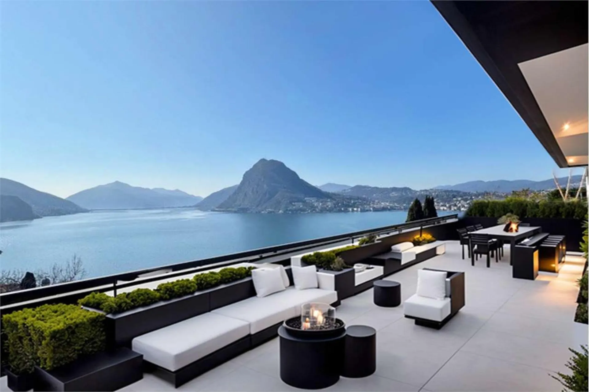 Attico duplex di prestigio con vista lago