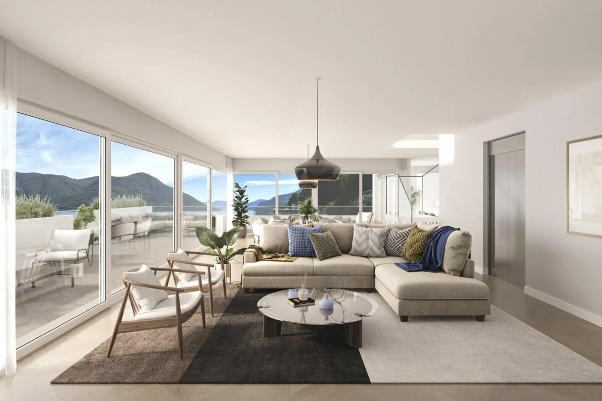 Brissago - Attikawohnung mit Privatstrand