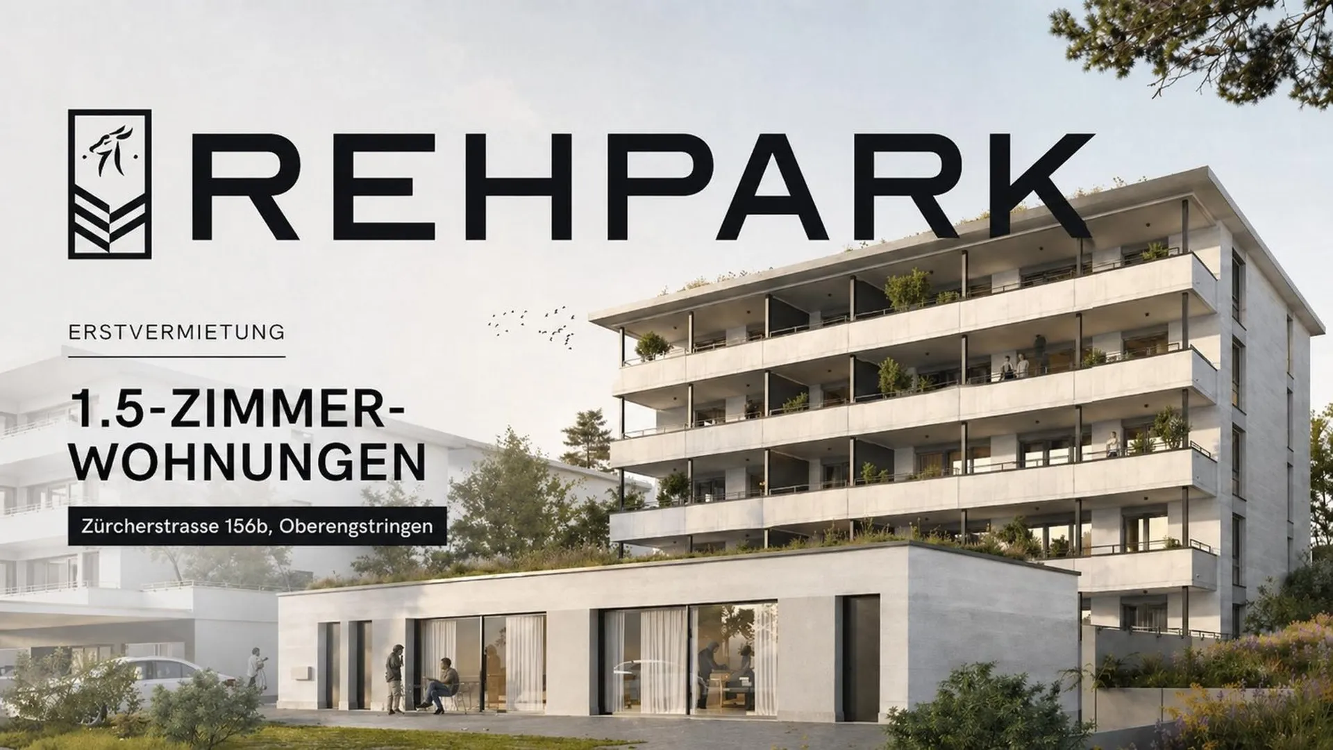 Kompakt, modern, durchdacht – 1.5-Zimmerwohnungen im Neubau Rehpark