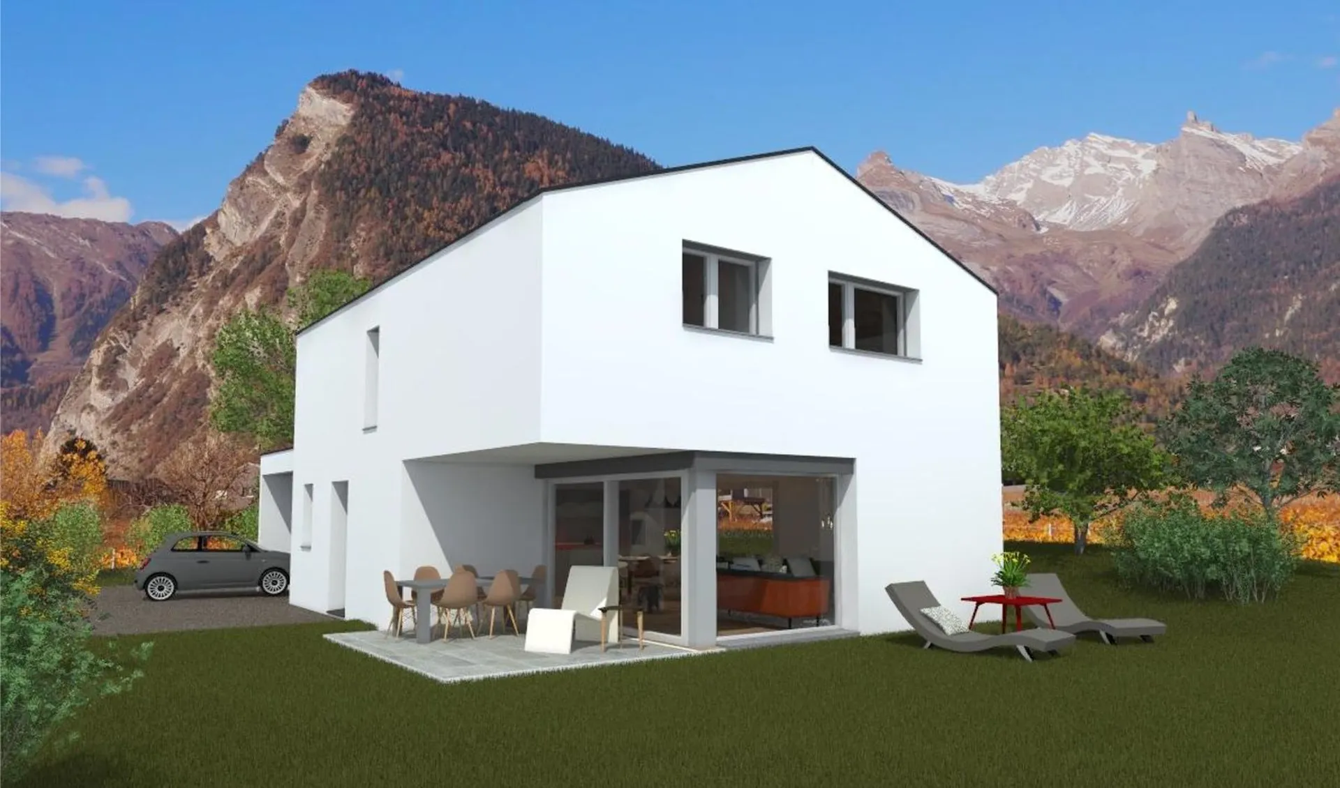 Des villas de 4,5 à 5,5 pièces avec finitions au gré du preneur