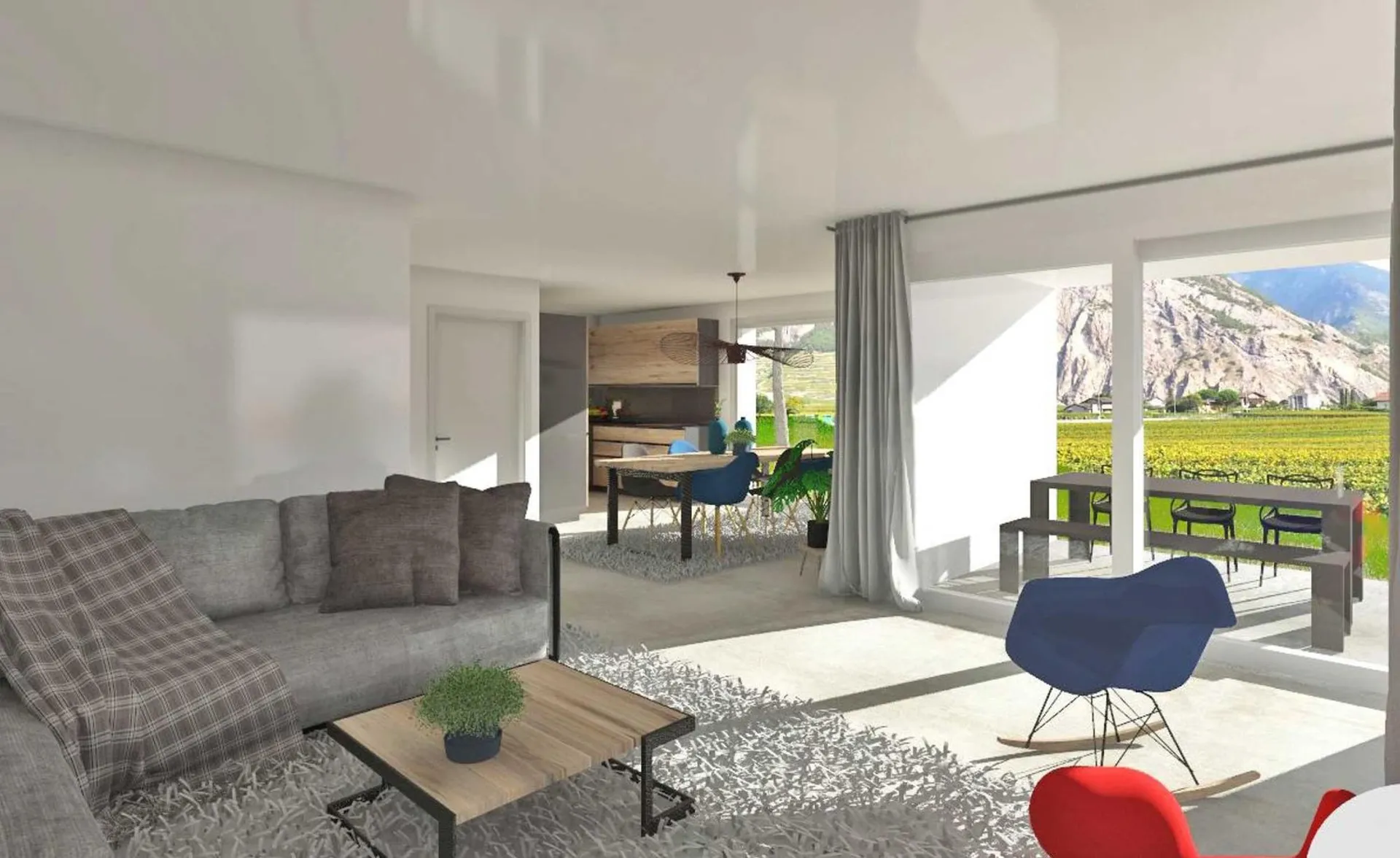 Maison contemporaine de 5.5 pièces - St-Pierre-de-Clages