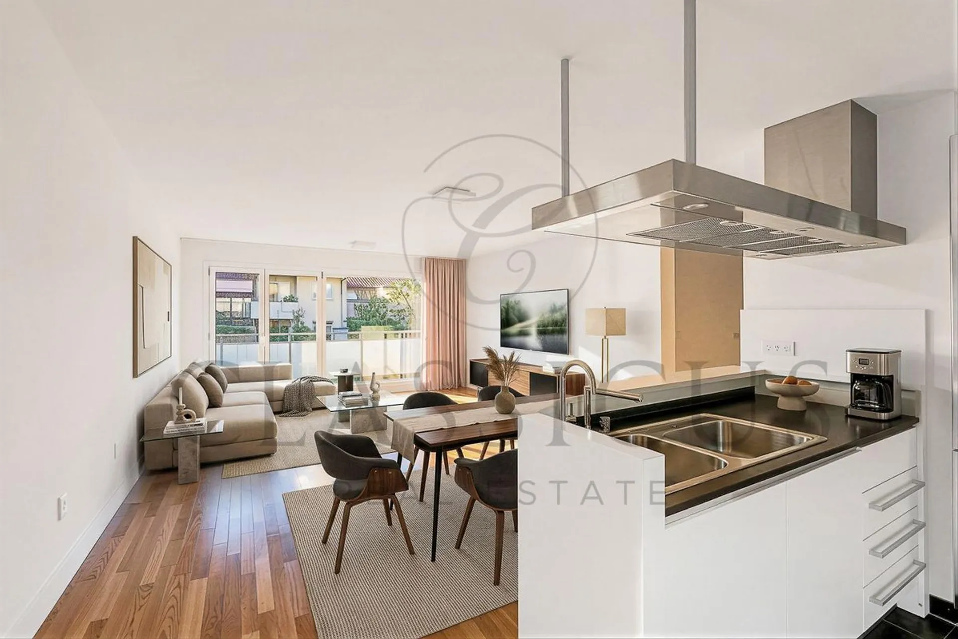 La Plaine - Appartement 4 pièces contemporain avec balcon, parking intérieur et accès immédiat à la gare