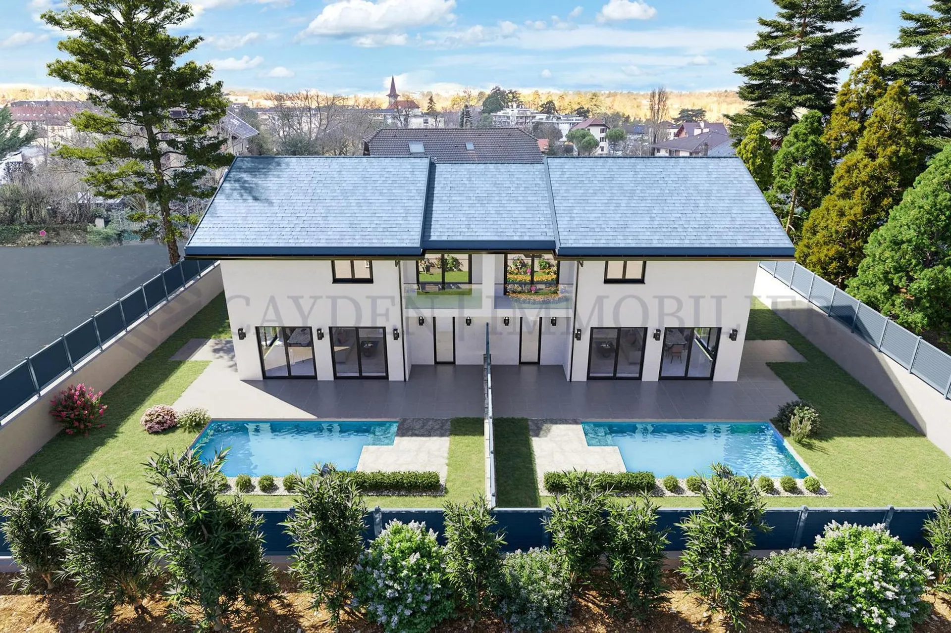 France voisine - A deux pas de la douane de Veyrier - Villa jumelée - Lot B