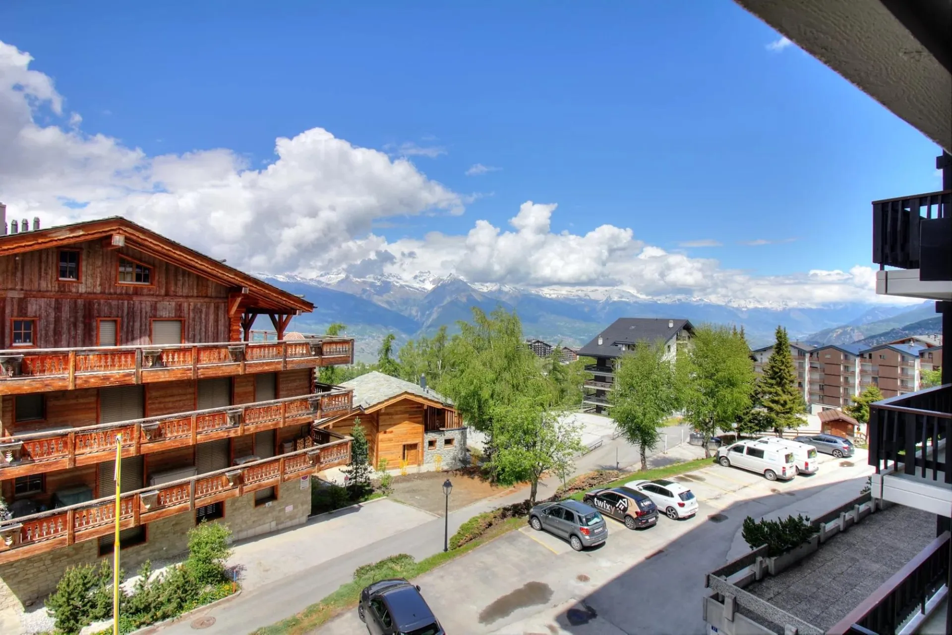 Studio avec balcon et vue dégagée à Haute-Nendaz