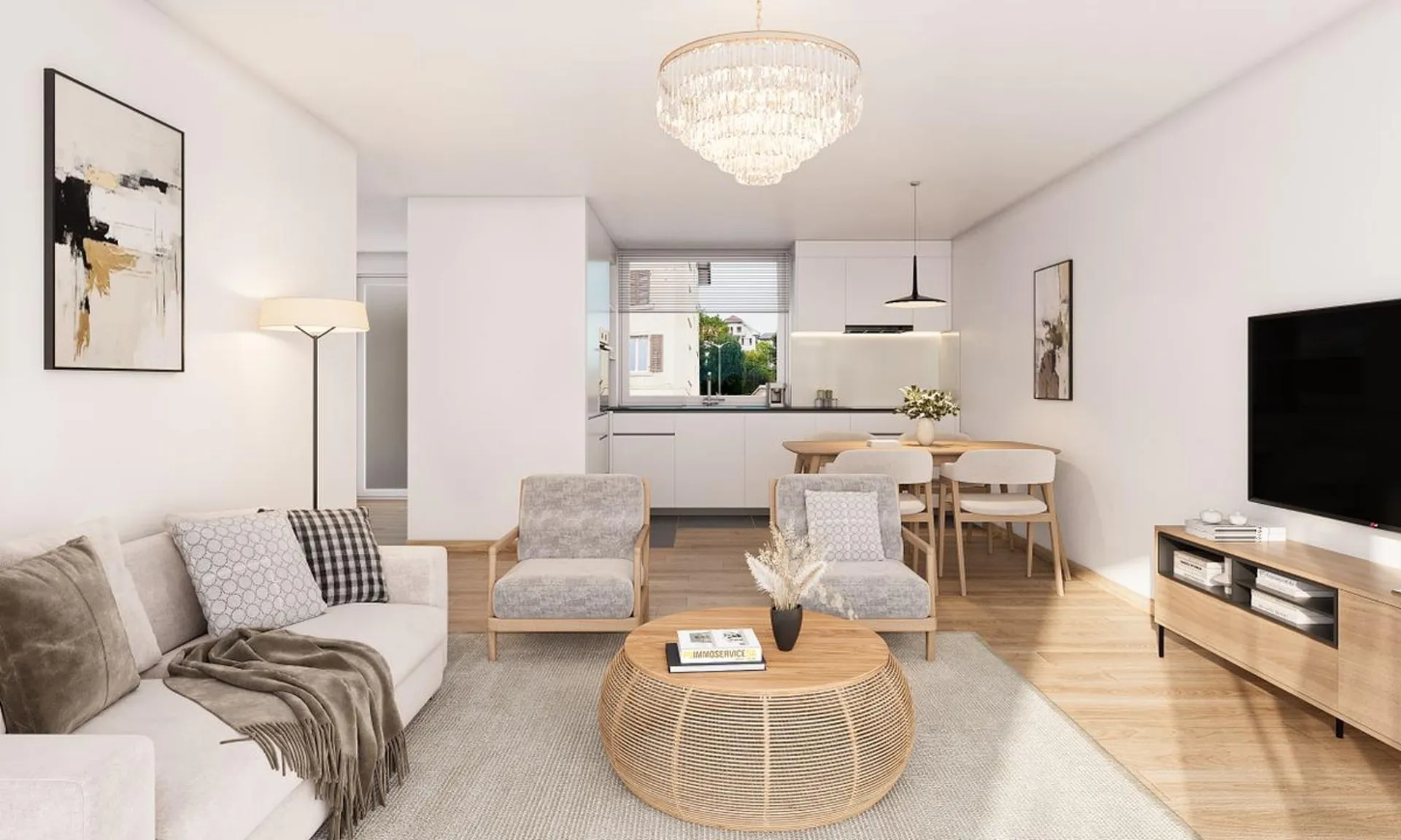 Appartements neufs de 2.5 pièces avec loggia - Confort moderne, durabilité et qualité de vie au coeur du village