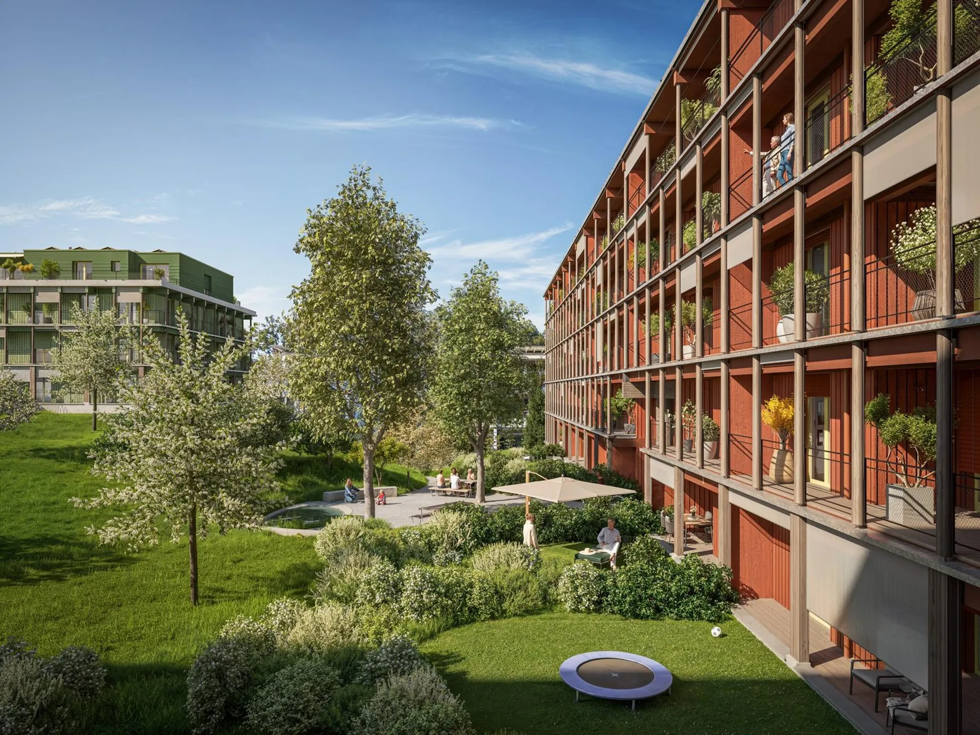 Familienfreundliche 4 ½-Zimmer-Maisonette-Wohnung mit Garten