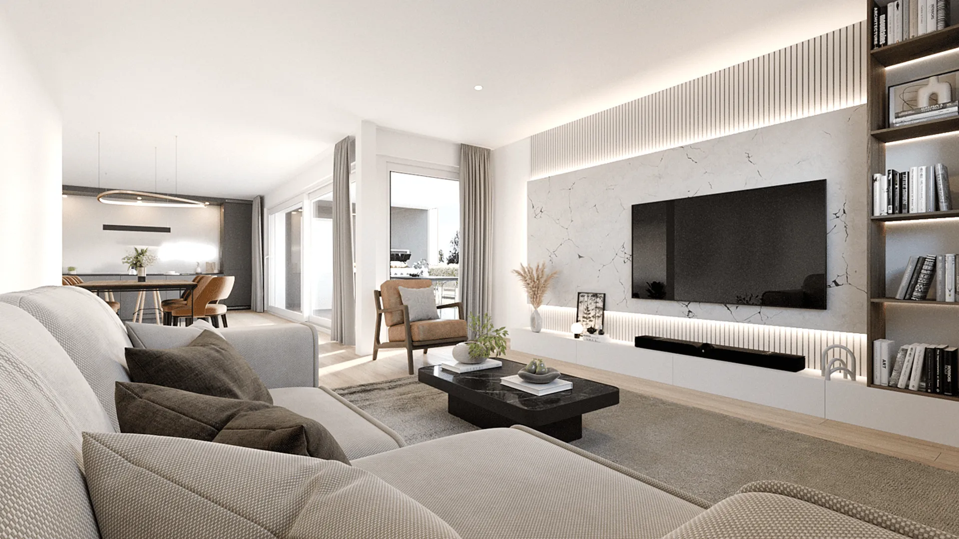 Neubau exklusive 4.5-Zimmer-Wohnung / 1. Obergeschoss in Eschenbach LU