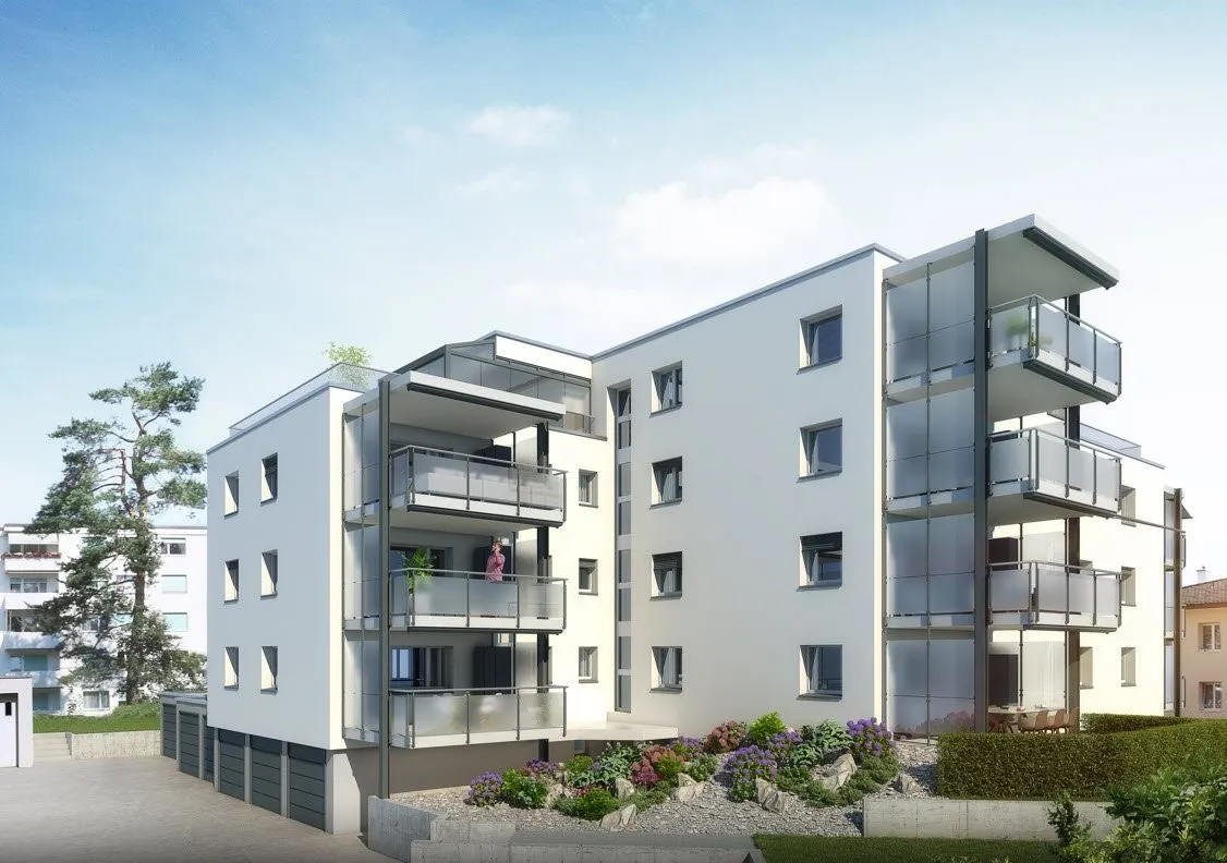 Modernes Wohnen in Niederhasli mit Dachterrasse und Wintergarten