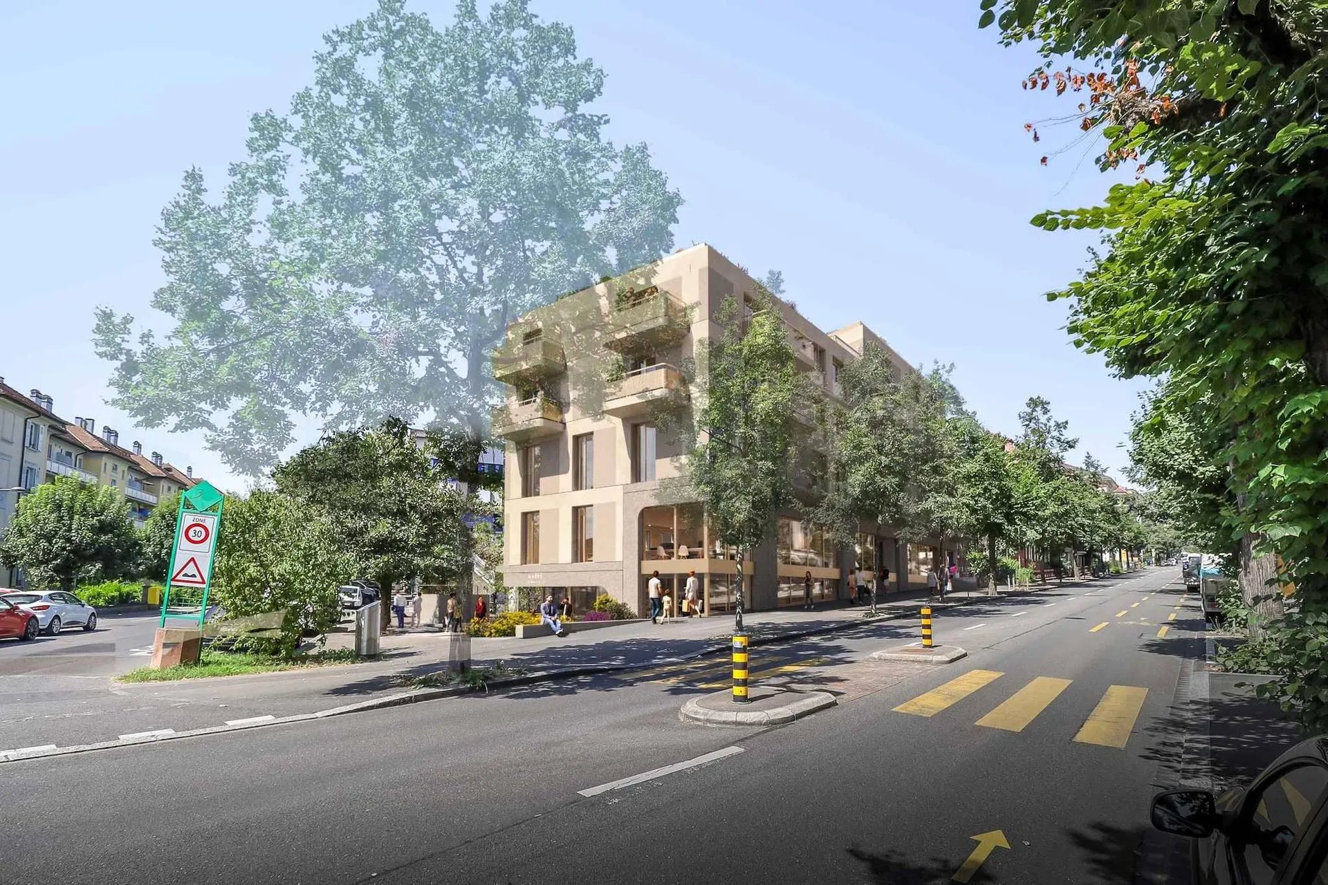 Lausanne-Ouchy  Surfaces avec terrasse, été 2026