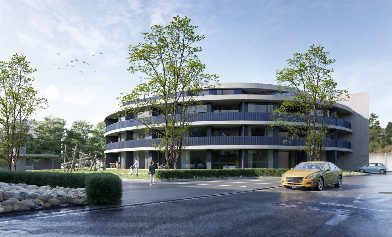 Exklusive 2.5-Zimmer-Attika-Wohnung mit grosser Terrasse im Neubauprojekt Radial Rupperswil