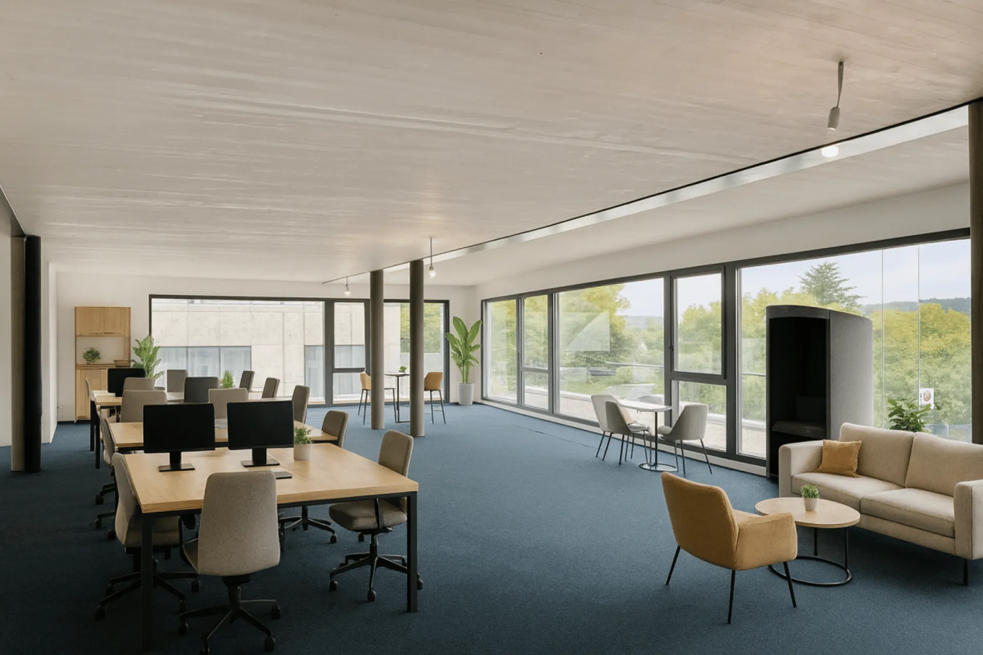 Bureaux neufs et lumineux de standing - face à la gare CFF de Bussigny !