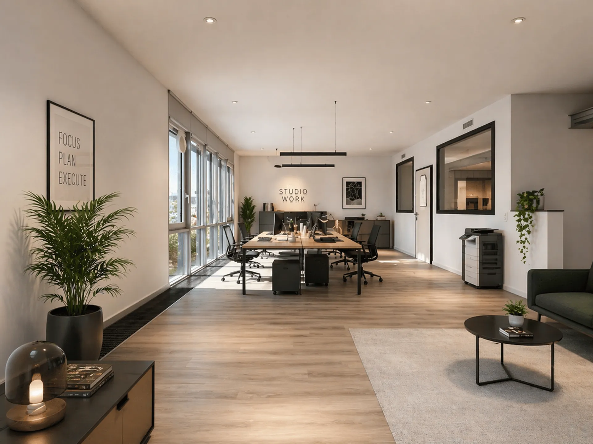 LUGANO - AFFITTASI SPAZIOSO UFFICIO VISTA LAGO DI 217 MQ