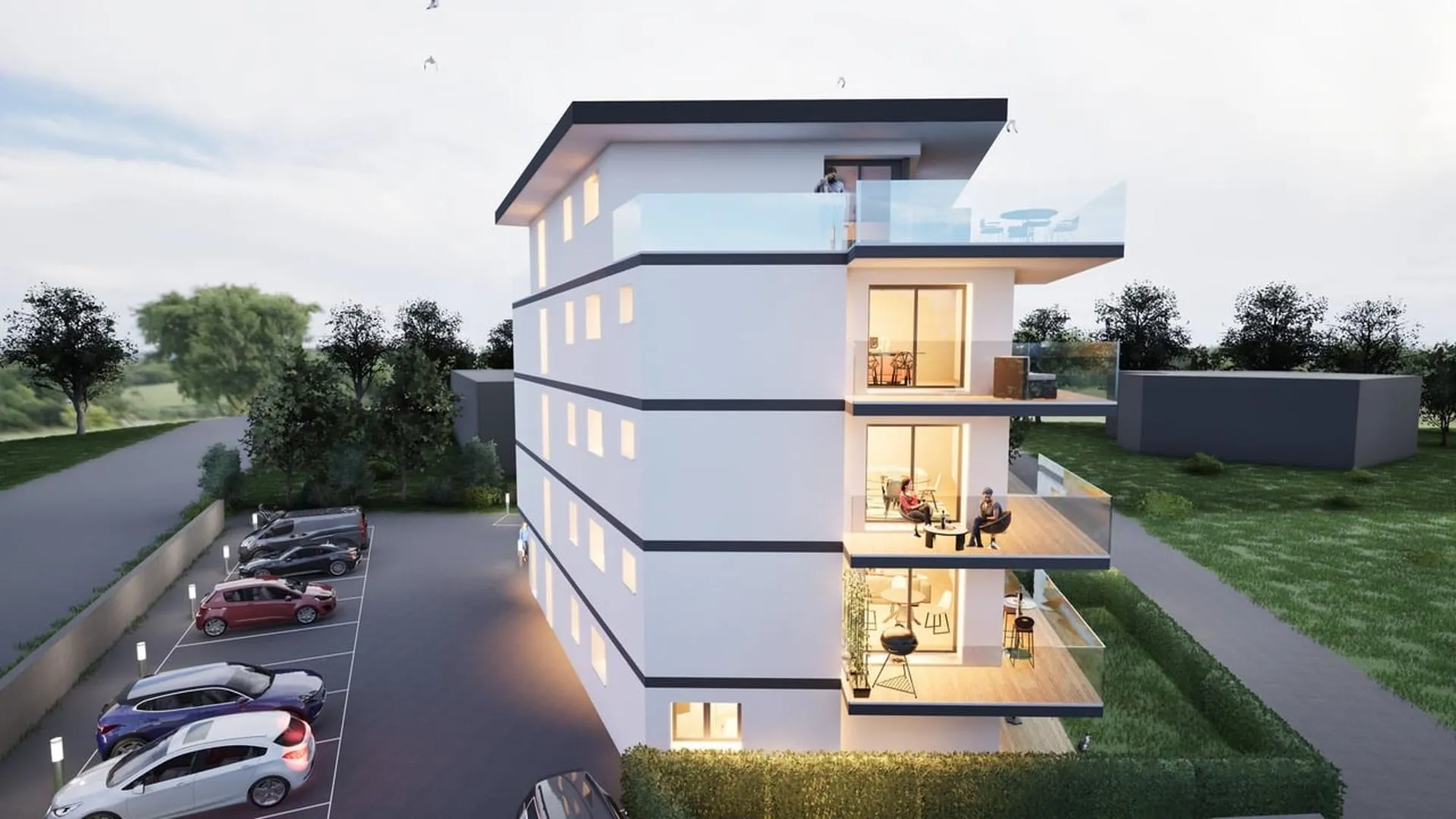 Charmant 3,5 pièces neuf avec grand balcon de 14m2 à Saxon !