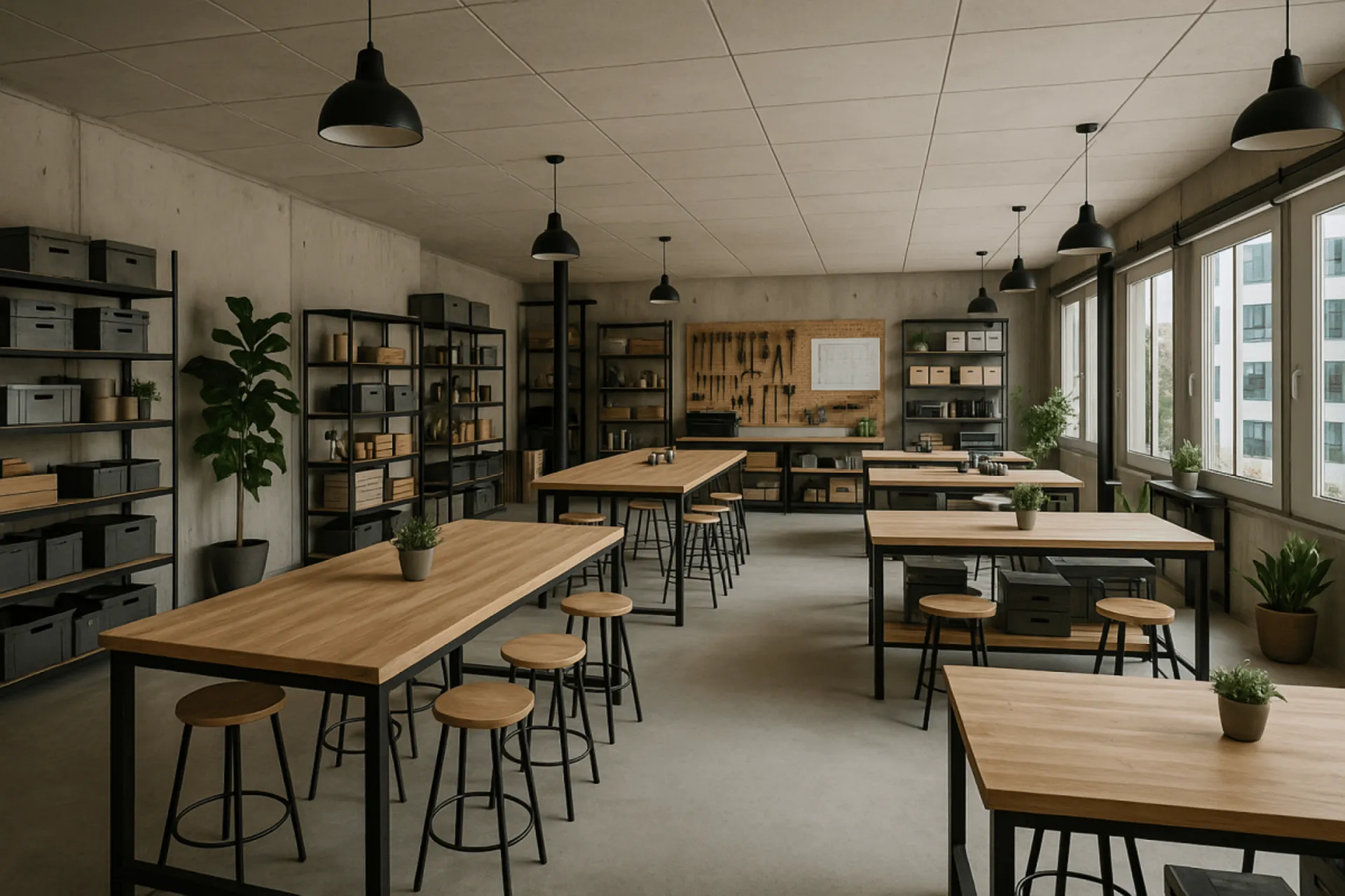 Surface d'atelier, bureau disponible, à louer immédiatement à Renens