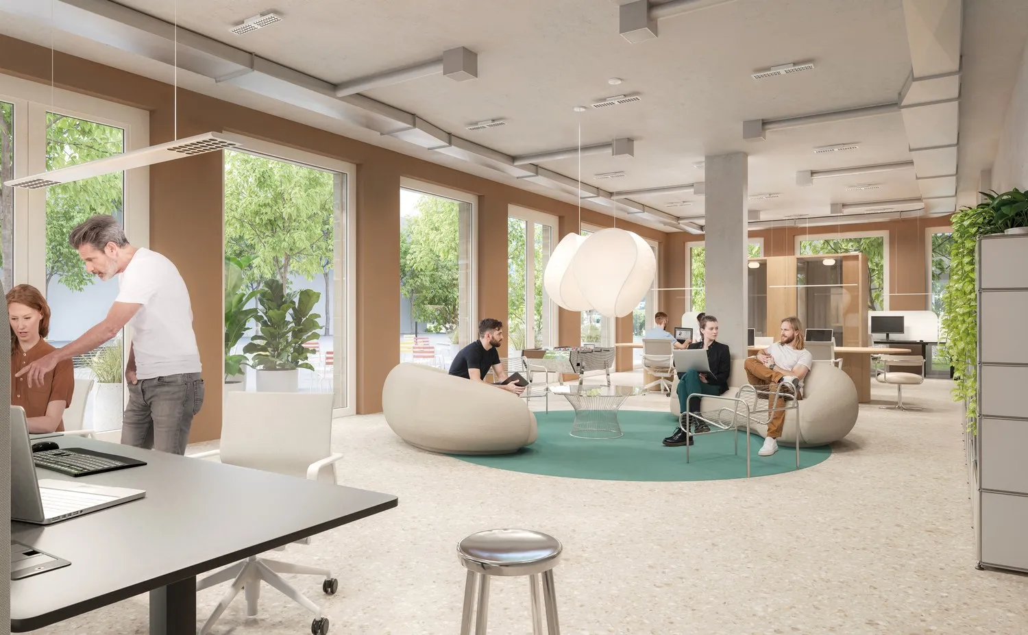 Lichtdurchflutete Gewerbefläche im Neubau Haus «Caviva»