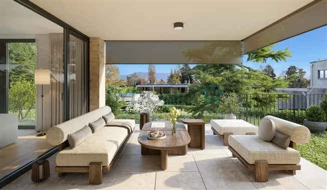 Neue 4-Zimmer-Wohnung von 125m2 mit herrlichem Garten