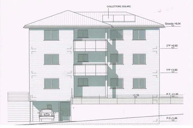 4 1/2-Zi-Neubau-Gartenwohnung in 3-Fam-Haus Progetto di un app. pia...