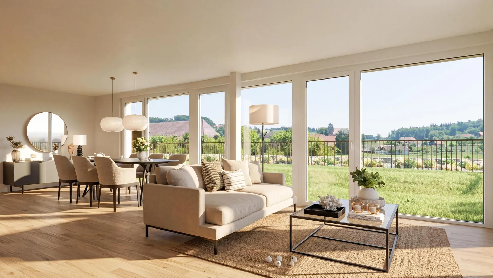 4,5-Zimmer-Neubau-Eigentumswohnung mit Weitblick in Lüterswil (Bucheggberg)