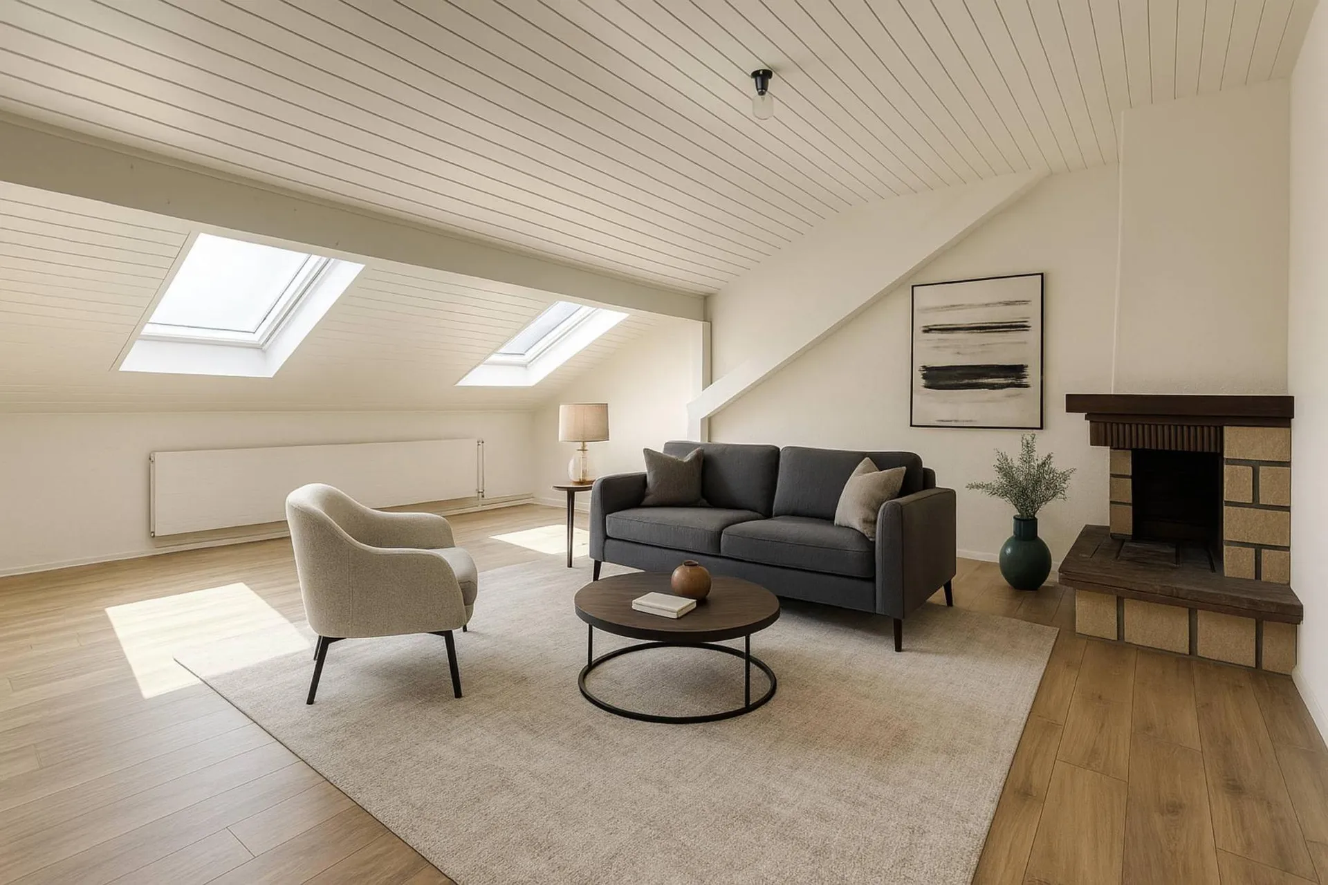 Rénovation totale, magnifique appartement situé dans les combles (type loft)