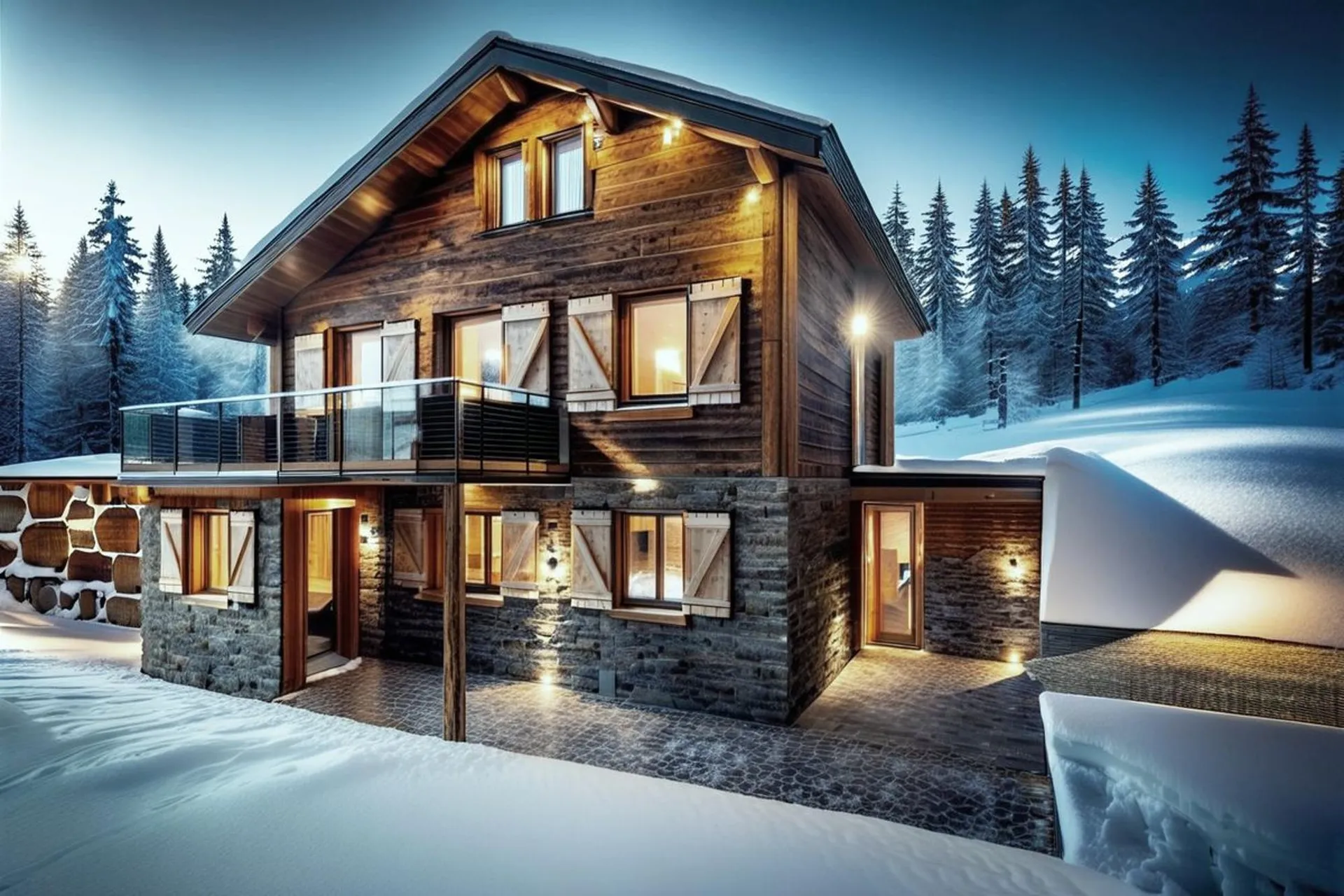 Projet exclusif de rénovation complète d'un chalet à 15 min à pied du centre de Crans