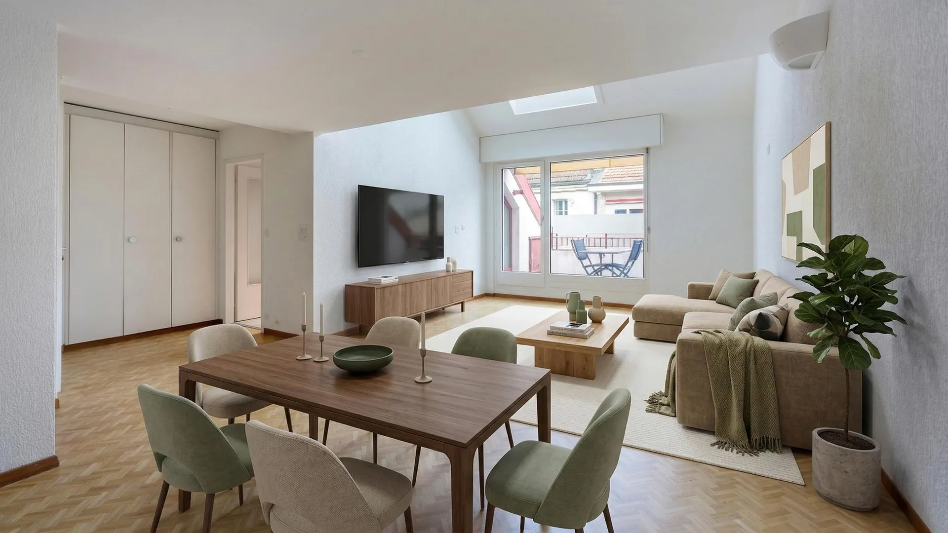 Attique en duplex aux Eaux-Vives