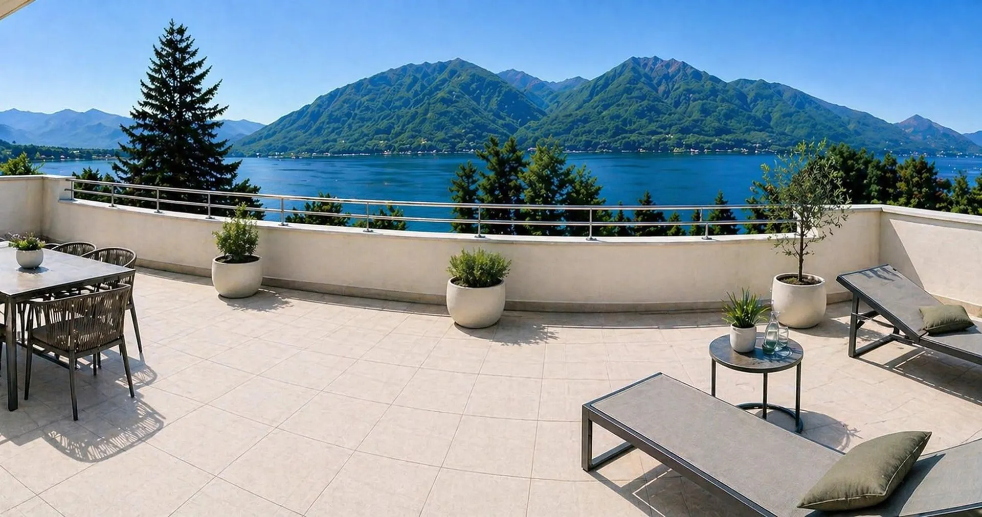 Residenza secondaria - Attico con magnifica vista lago in zona molto tranquilla