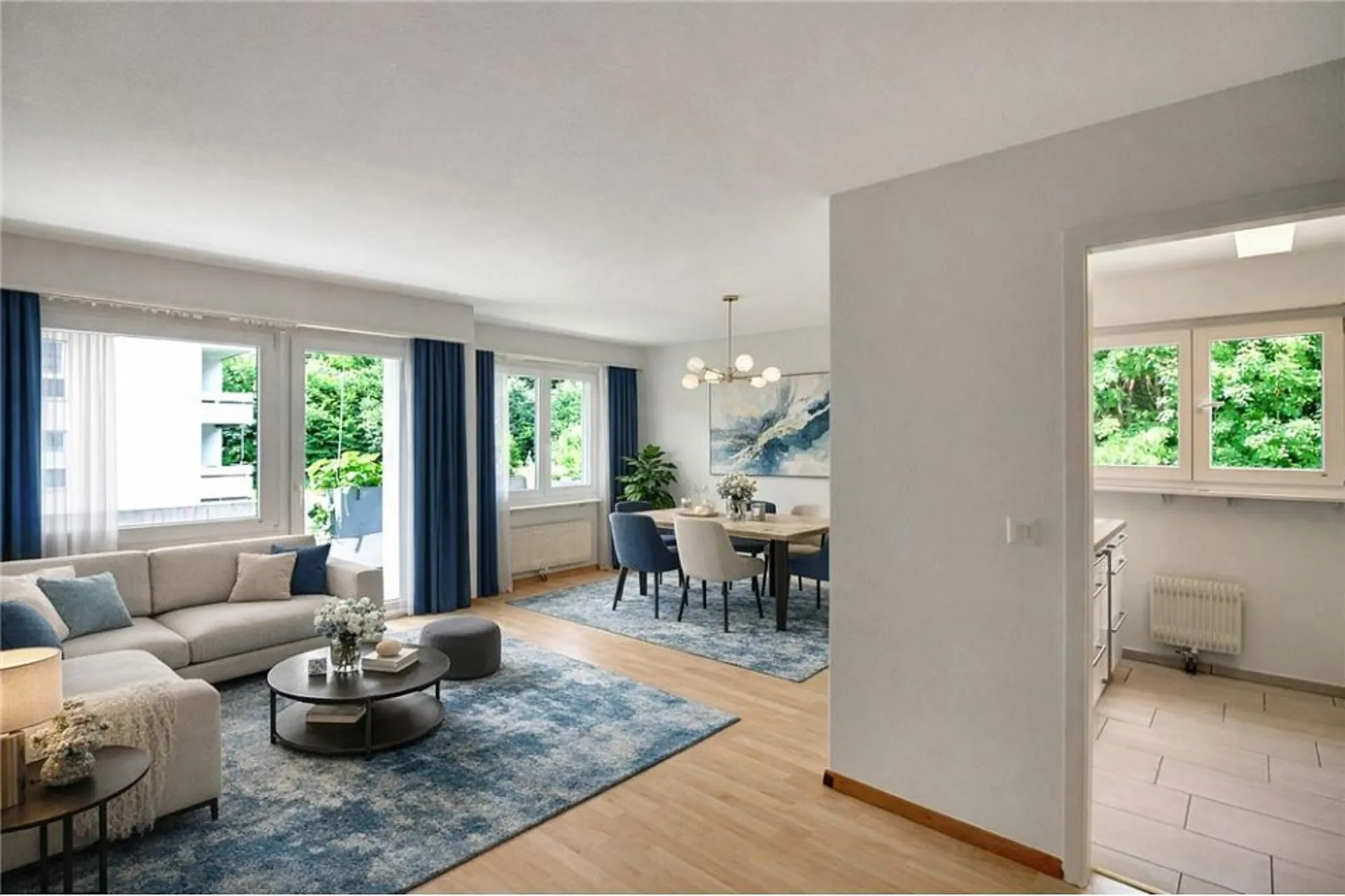 4½ Zimmer Eigentumswohnung mit Balkon an idyllischer Waldrandlage