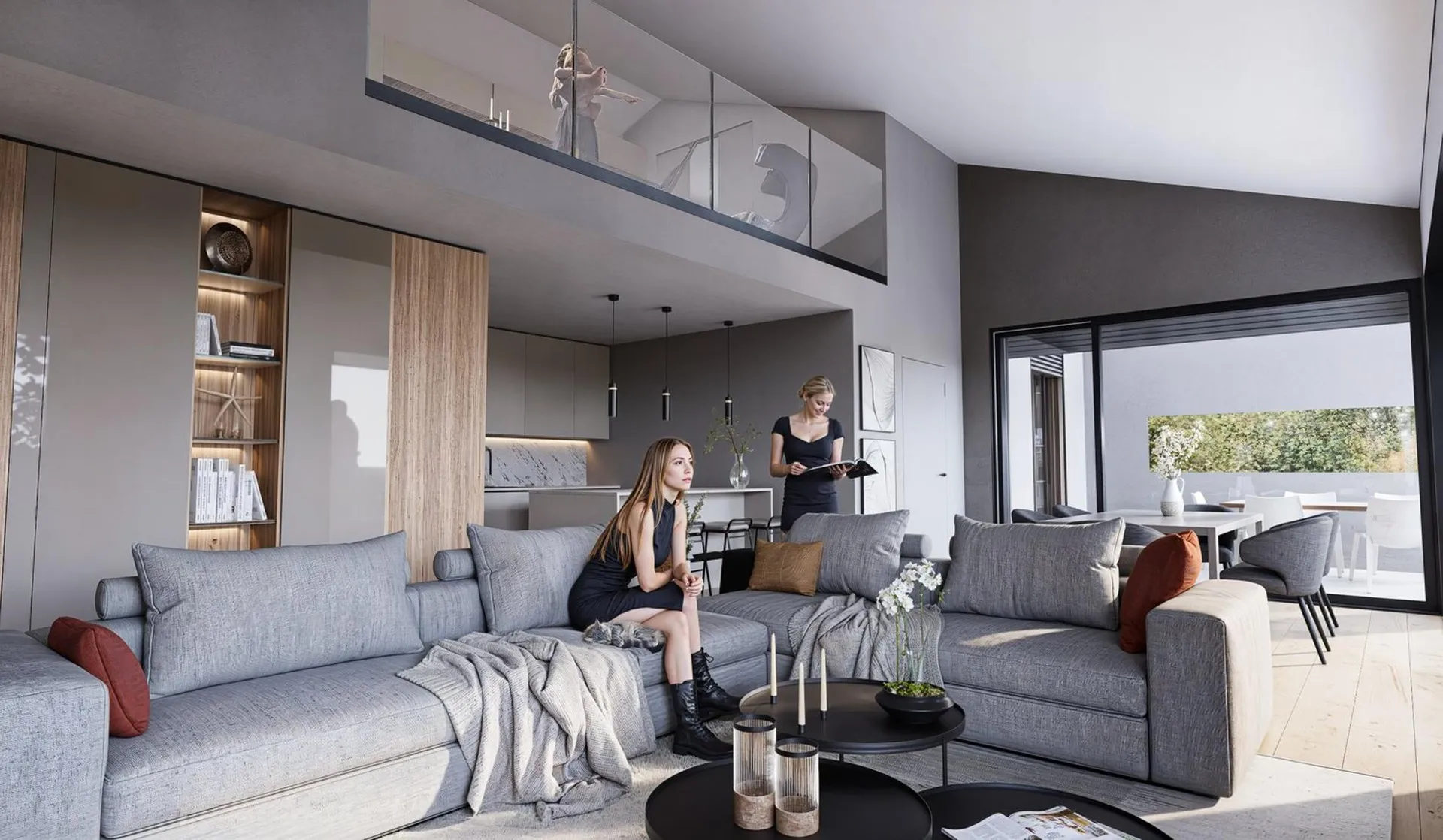 BOSCO LUGANESE – DUPLEX PANORAMICO- 4.5 LOCALI (APP. 6)
