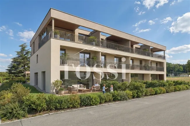 Neue 2,5-Zimmer-Penthouse-Wohnung mit Balkon zum Verkauf in Cottens