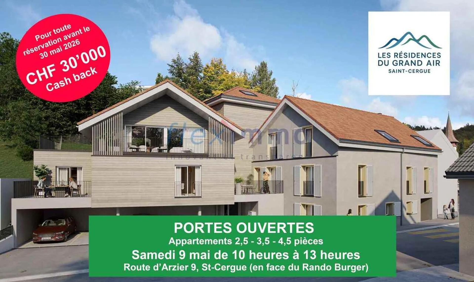 Duplex neuf - terrasse et balcons Espace et lumière au sommet du Jura