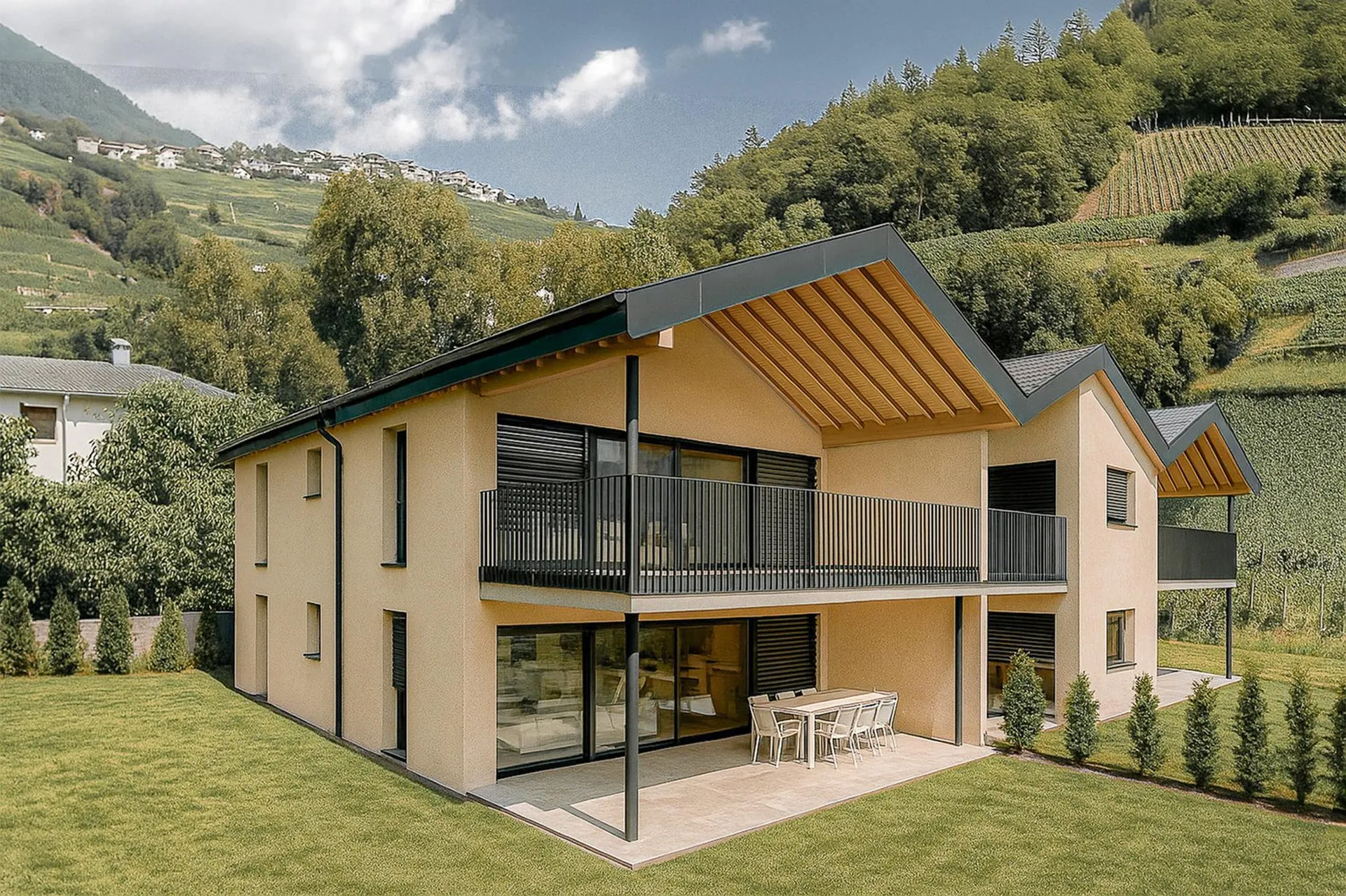 2.5 pièces avec terrasse et jardin privatif orientation plein sud (Vuisse, Savièse)