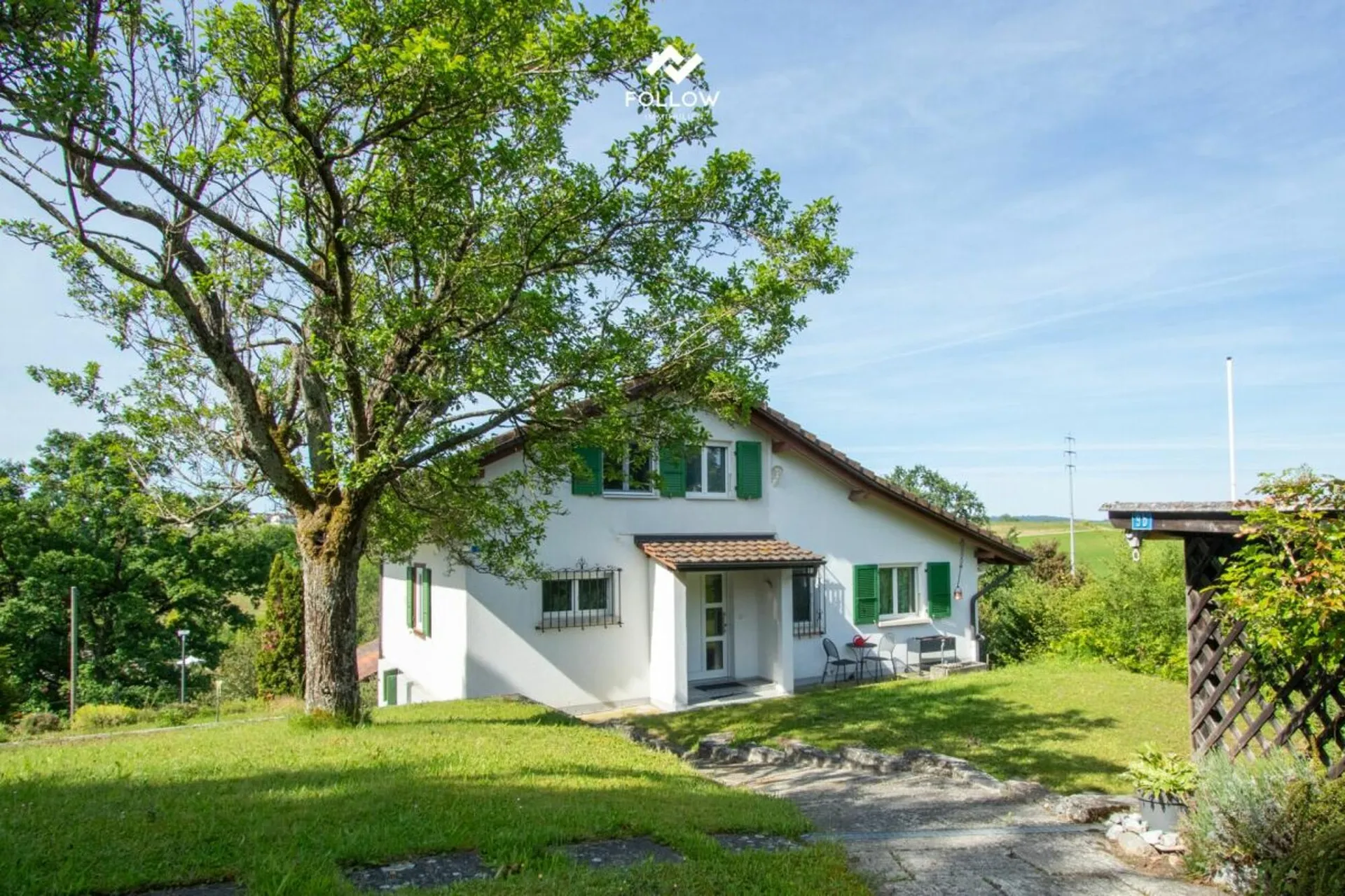 Ein Zuhause mit Weitsicht und Gartenidylle in Düdingen