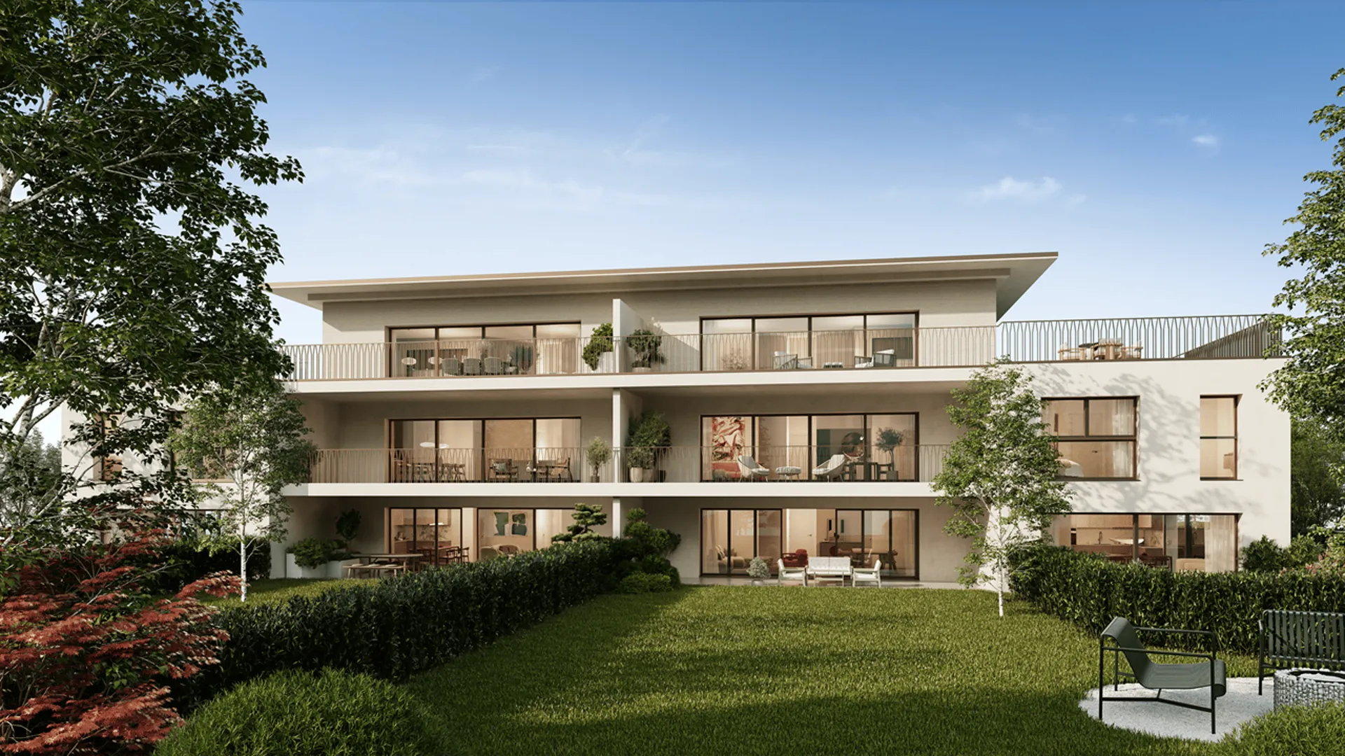 Appartement 5 pièces avec belle terrasse dans un écrin de verdure
