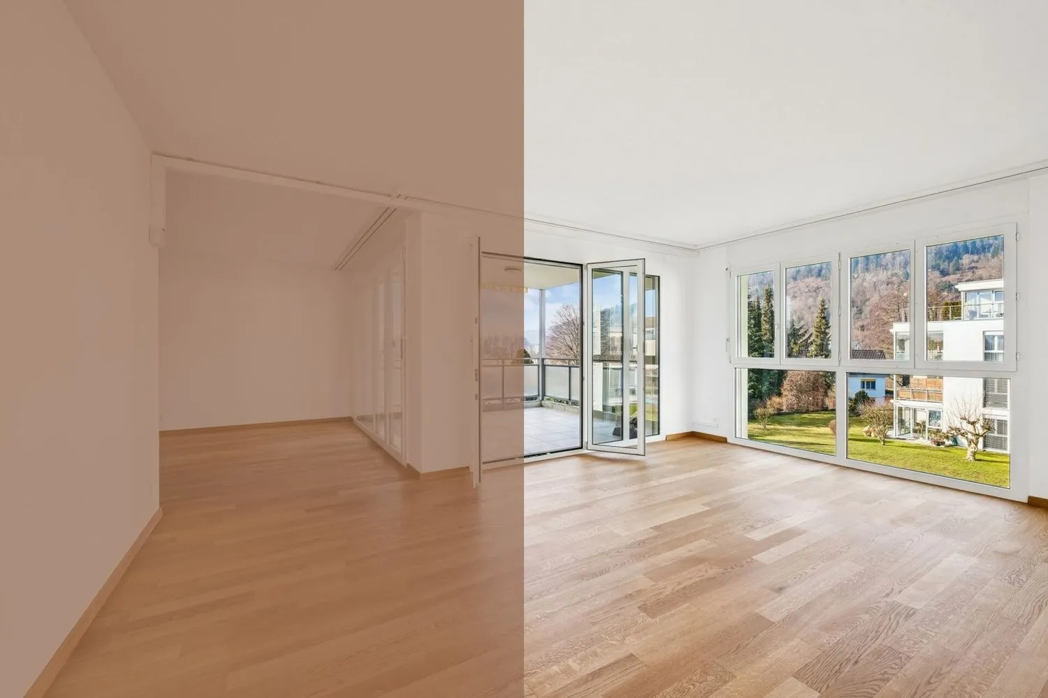 Attraktive 4.5-Zimmer-Etagenwohnung mit Balkon und Weitsicht ins Grüne